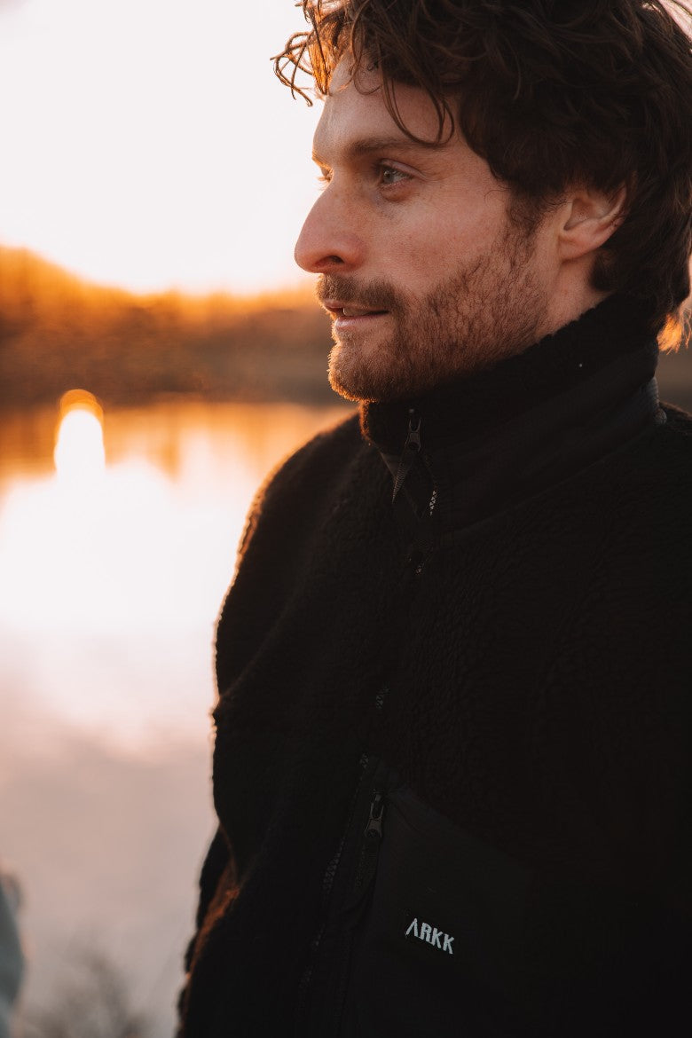 ARKK Apparel ARKK Box Logo Polar Jacket | Black Polar Jacket